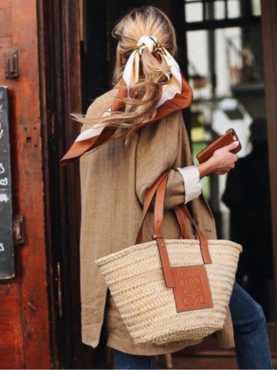 Loewe Handbags - LOEWE X Paula's Ibiza Basket Medium ✨Bag in Palm Leaf with Leather Handles